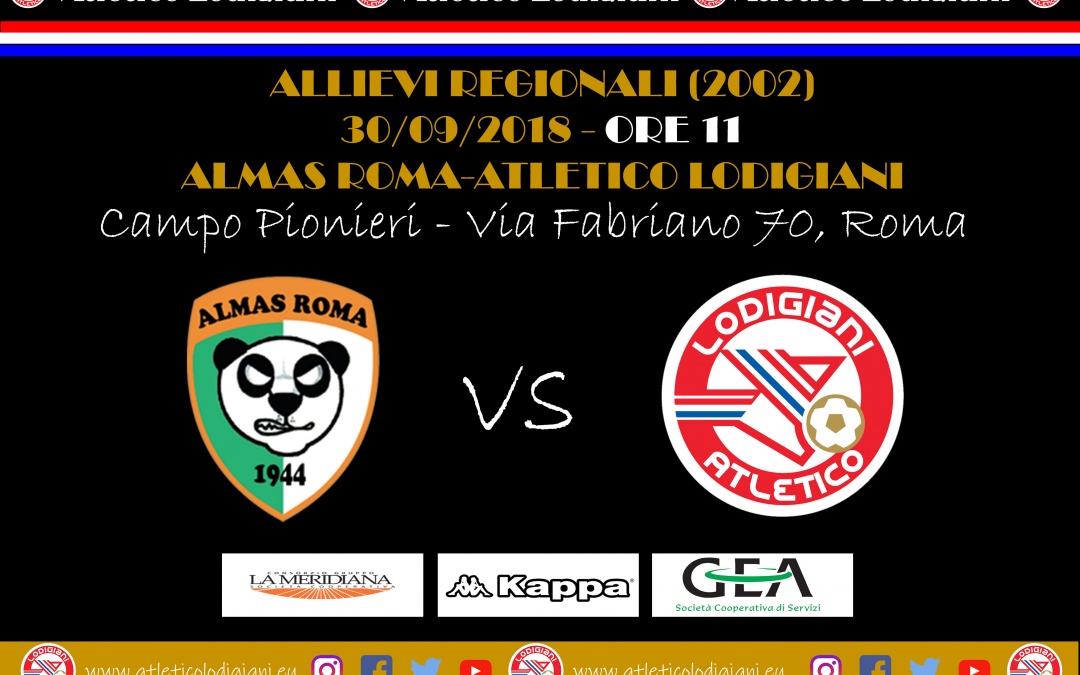 Domenica al via il campionato per gli Allievi Regionali (2002)