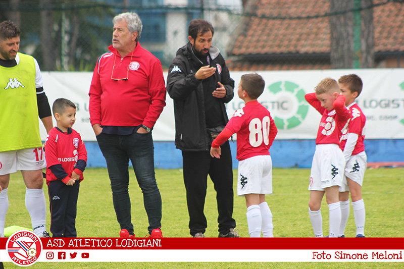 Passerella della scuola calcio prima di Atletico Lodigiani-Setteville