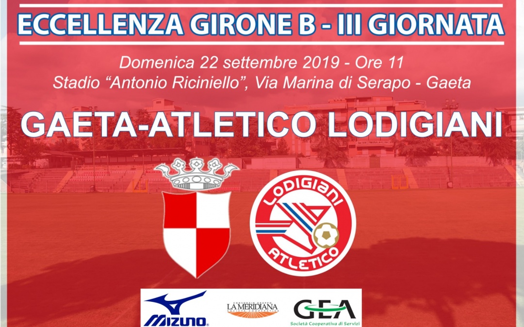 Gaeta-Atletico Lodigiani: presentazione gara e convocati