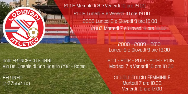 Programma OPEN DAY presso il polo FRANCESCA GIANNI mese di Luglio 2020