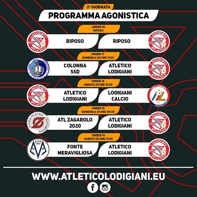 Programma agonistica 29 e 30 ottobre 2022